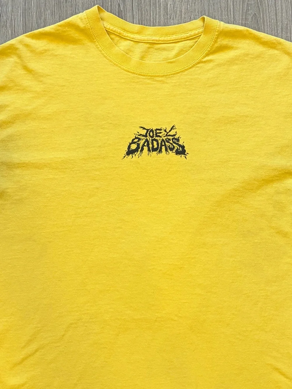 Joey Bada$$ Tour Merch Yellow Graphic T-Shirt